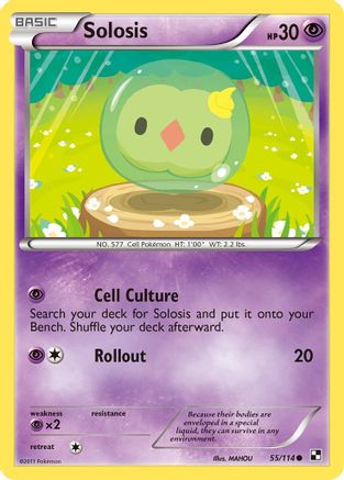 Black and White  055 Solosis  - Reverse Holofoil - Common
