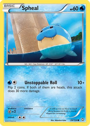 Dragons Exalted  029/124 Spheal  - Reverse Holofoil - Common
