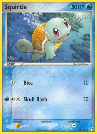 Crystal Guardians  063/100 Squirtle  - Common