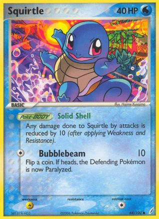 Crystal Guardians  064/100 Squirtle  - Common