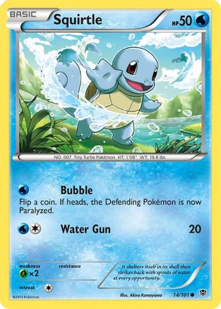 Plasma Blast  014/101 Squirtle  - Common
