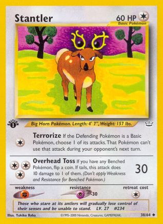 Neo Revelation  038/64 Stantler  - 1st Edition - Uncommon