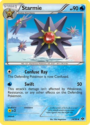 Next Destinies  024 Starmie  - Reverse Holofoil - Uncommon