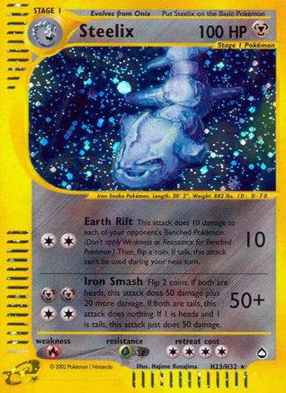 Aquapolis  H23 Steelix (H23)  - Holofoil - Holo Rare