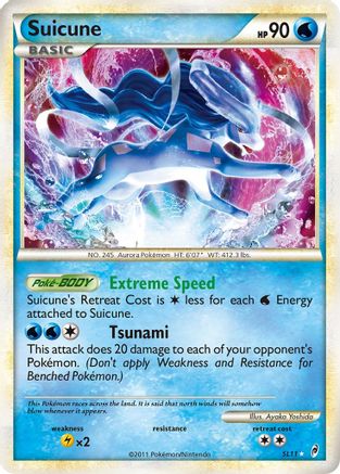 Call of Legends  Suicune (Shiny)  - Holofoil - Shiny Holo Rare