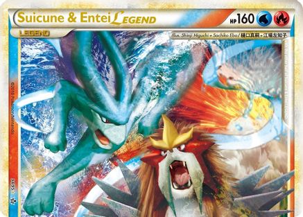 Unleashed  Suicune & Entei Legend (Top)  - Holofoil - Ultra Rare