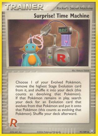 Team Rocket Returns  091 Surprise! Time Machine  - Reverse Holofoil - Uncommon