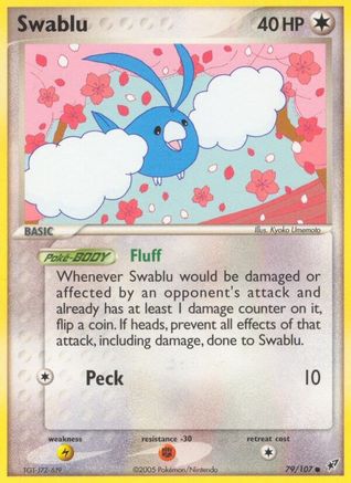 Deoxys  079 Swablu  - Reverse Holofoil - Common