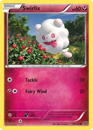 XY Base Set  094/146 Swirlix  - Common