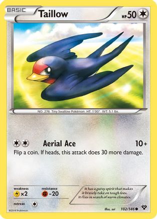 XY Base Set  102 Taillow  - Common