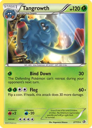 Legendary Treasures  002 Tangrowth  - Reverse Holofoil - Rare