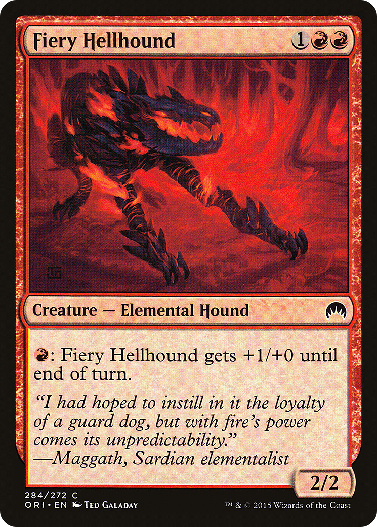 Magic Origins - (ORI-284) - Fiery Hellhound