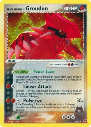 Team Magma vs Team Aqua  Team Magma's Groudon  - Holofoil - Holo Rare