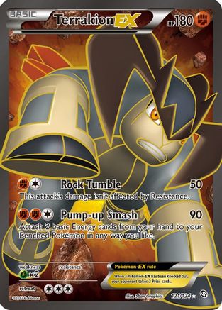 Dragons Exalted  121 Terrakion EX (121 Full Art)  - Holofoil - Ultra Rare