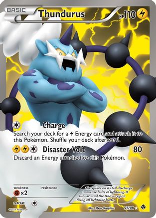 Emerging Powers  097/98 Thundurus (97 Full Art)  - Holofoil - Ultra Rare