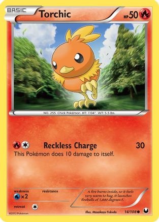 Dark Explorers  014 Torchic (14)  - Reverse Holofoil - Common