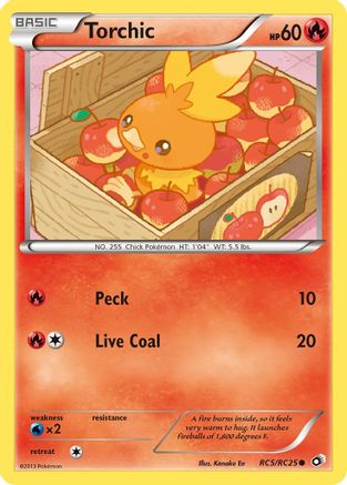 Legendary Treasures Radiant Collection  RC5/RC25 Torchic  - Holofoil - Common