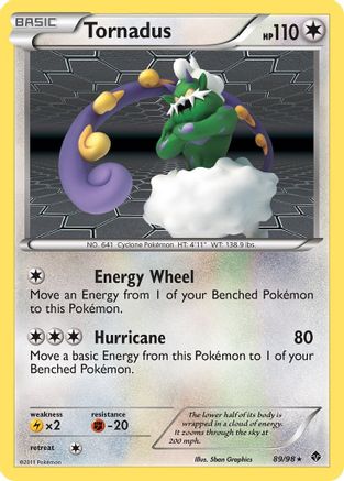 Emerging Powers  089 Tornadus  - Reverse Holofoil - Holo Rare