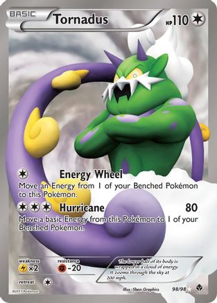 Emerging Powers  098/98 Tornadus (98 Full Art)  - Holofoil - Ultra Rare