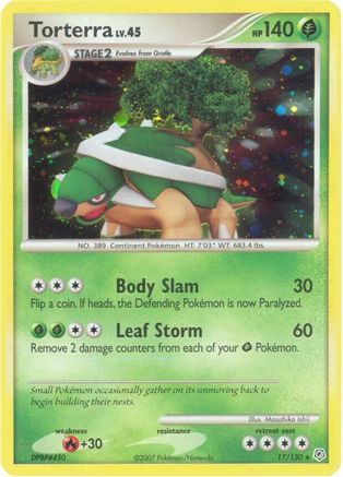 Diamond and Pearl  017 Torterra  - Holofoil - Holo Rare