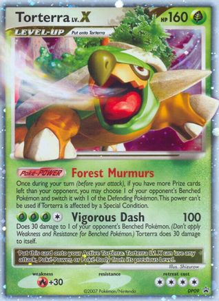 Diamond and Pearl Promos  DP09 Torterra LV.X  - Holofoil - Promo