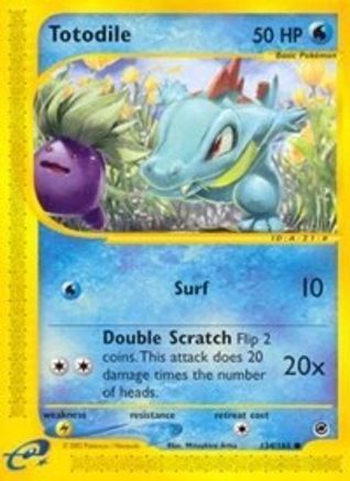 Expedition  134/165 Totodile (134)  - Reverse Holofoil - Common