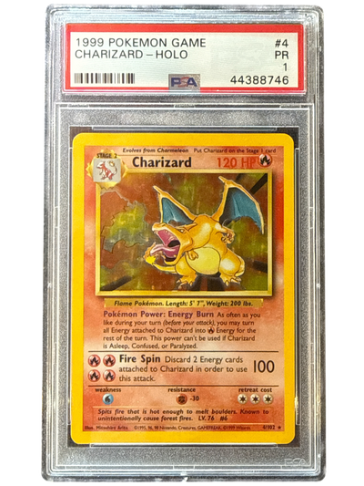 Base Set  004/102 PSA1 #44388746 Charizard  - Holofoil - Holo Rare