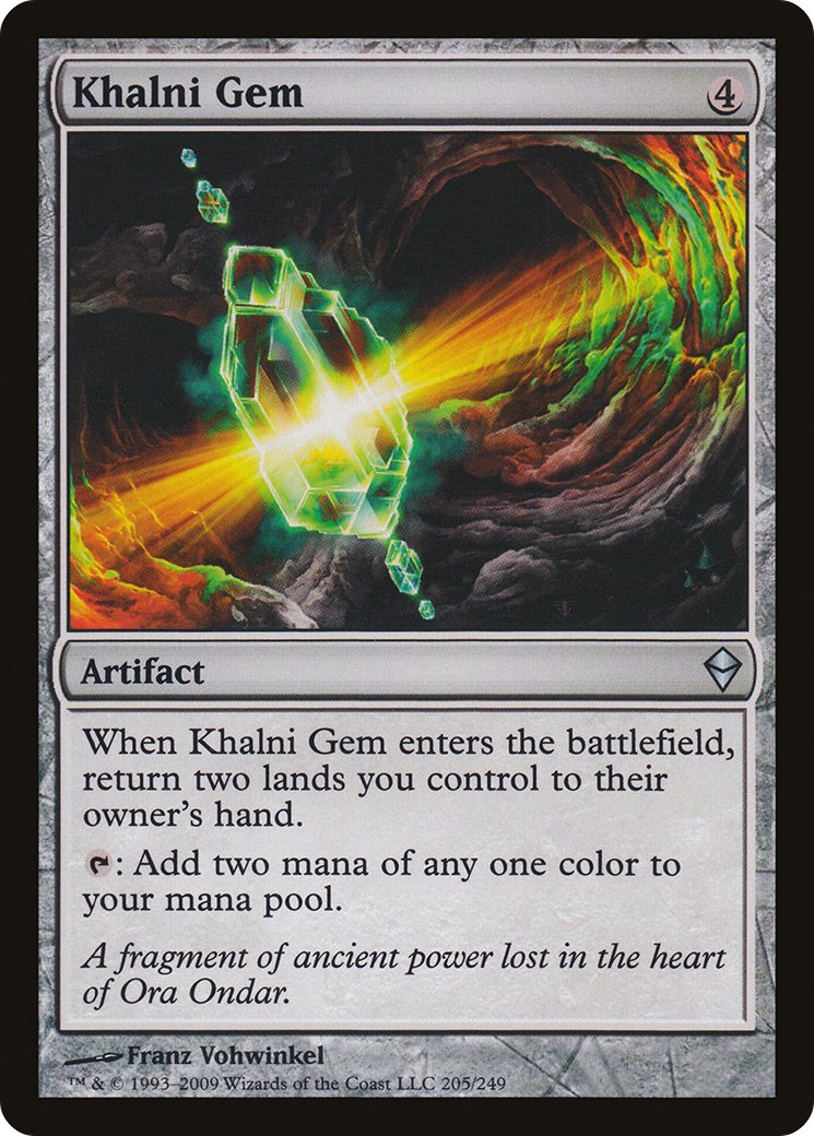 Zendikar - (ZEN-205) - Khalni Gem Foil