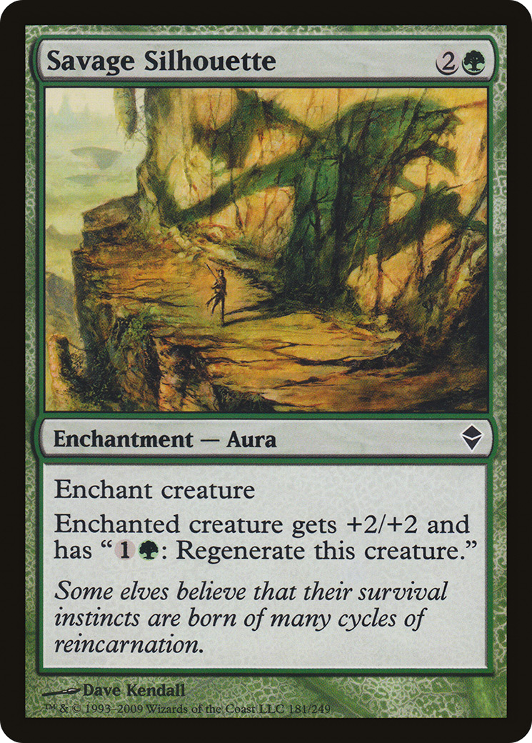 Zendikar - (ZEN-181) - Savage Silhouette