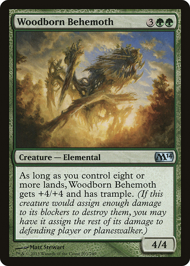 Magic 2014 - (M14-203) - Woodborn Behemoth Foil