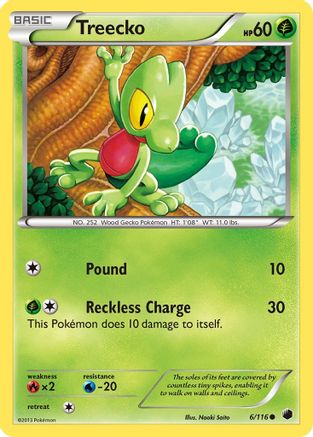 Plasma Freeze  006/116 Treecko  - Reverse Holofoil - Common
