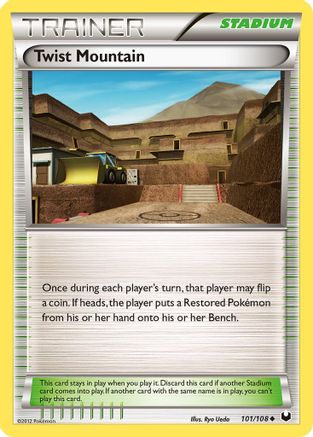 Dark Explorers  101 Twist Mountain  - Reverse Holofoil - Uncommon