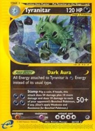 Expedition  066 Tyranitar (66)  - Reverse Holofoil - Rare