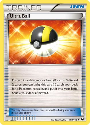 Dark Explorers  102/108 Ultra Ball  - Reverse Holofoil - Uncommon