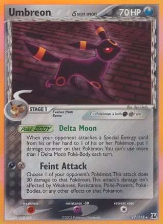 Delta Species  017 Umbreon (Delta Species)  - Holofoil - Holo Rare
