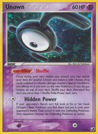 Unseen Forces  Unown (E)  - Holofoil - Holo Rare