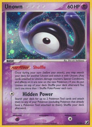 Unseen Forces  Unown (H)  - Holofoil - Holo Rare