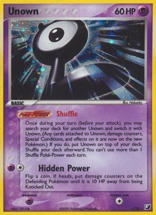 Unseen Forces  Unown (L)  - Holofoil - Holo Rare