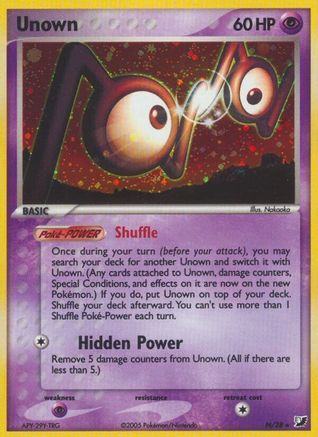 Unseen Forces  Unown (N)  - Holofoil - Holo Rare