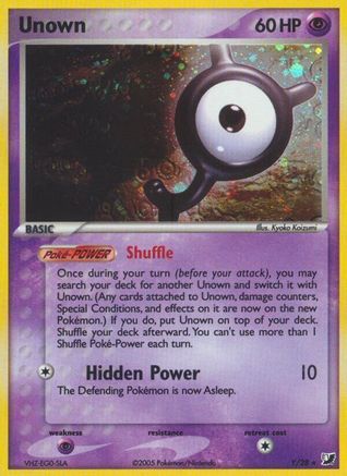 Unseen Forces  Unown (Y)  - Holofoil - Holo Rare