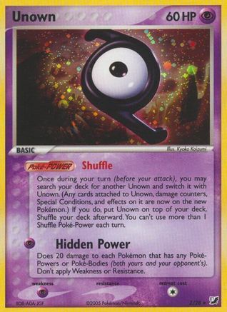 Unseen Forces  Unown (Z)  - Holofoil - Holo Rare
