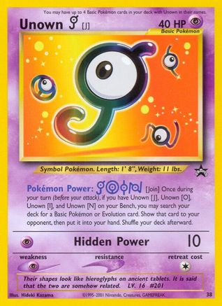 WoTC Promo  038/53 Unown [J]  - Promo