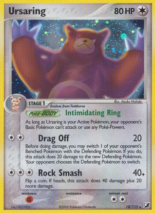 Unseen Forces  Ursaring  - Reverse Holofoil - Holo Rare