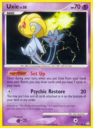 Legends Awakened  043 Uxie  - Reverse Holofoil - Rare