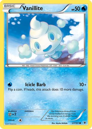 Noble Victories  027 Vanillite  - Common