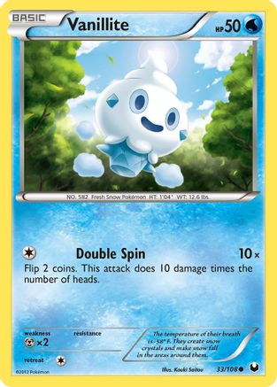 Dark Explorers  033 Vanillite  - Common