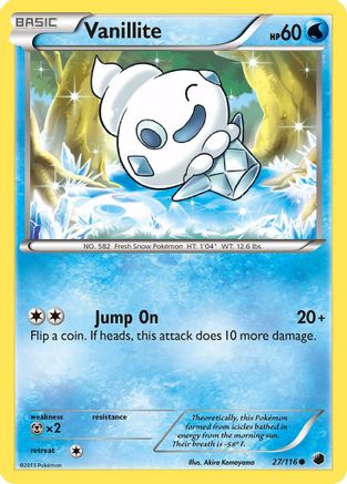 Plasma Freeze  027 Vanillite  - Reverse Holofoil - Common