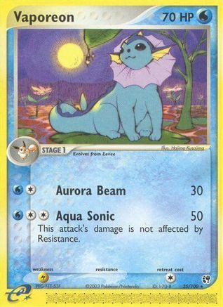 Sandstorm /100 Vaporeon  - Rare