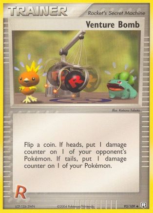 Team Rocket Returns  093 Venture Bomb  - Reverse Holofoil - Uncommon