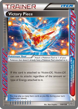 Plasma Storm  130 Victory Piece  - Holofoil - Rare Ace